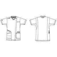 ナガイレーベン 男女兼用スクラブ ネイビー M AY-5572 1枚（直送品）