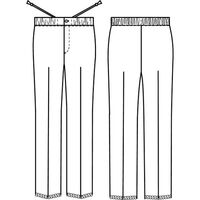 ナガイレーベン 男女兼用パンツ ホワイト S CFS-2603 1枚（直送品）