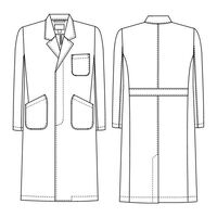 ナガイレーベン 男子シングル診察衣 ホワイト LL HK-11 1枚（直送品）