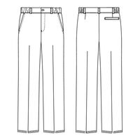 ナガイレーベン 男子パンツ ホワイト L HO-1903 1枚（直送品）