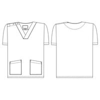 ナガイレーベン 男女兼用スクラブ ブルー L NR-8602 1枚（直送品）