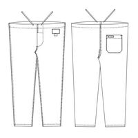 ナガイレーベン 男子パンツ グリーン LL NR-8703 1枚（直送品）