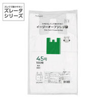 ズレータ イージーオープン レジ袋 45号 バイオマス25％入　1セット（1袋×5）伊藤忠リーテイルリンク EOS-08WL1