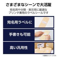 エレコム ラベルシール 表示・宛名ラベル プリンタ兼用 24面 A4 50シート EDT-ECNL24AS50 1セット(1個×3)