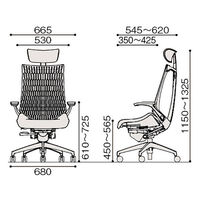 【設置込】ITOKI（イトーキ） アクト2 固定肘 ビニールレザーヘッド付 KJ425PSFW2T1W2 ブラック 1脚（直送品）