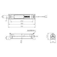 日機 筒型防水LEDライト NLM10SG-DC-SN2 1式（直送品）