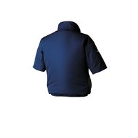 栄光マシーンセンター KU92622 空調服 制電半袖ブルゾン(横ファン) ネイビー L KU92622-N80-L 1着（直送品）