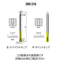 DIN 一般用ポイントタップ(UNC・インチ寸法・並目) 【PD6B62511UNC2B5】 PD6B62511UNC2B5（直送品）