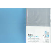 たんぽぽ A4クリアーファイル30 ブルー 109991070 1セット(15冊)