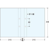 美濃商会 A4S折り付き表紙 折付Aー25 4742 1パック
