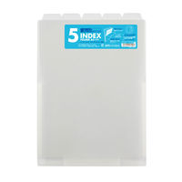 セキセイ 5インデックスフォルダー〈縦〉 クリア ACT-915-90 1セット(1冊×10)