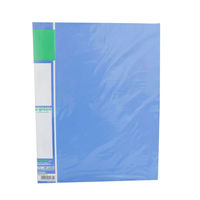クラウングループ クリヤーファイルA4リーズナブル20P青 CR-CFL20-BL アオ 1セット(15冊)