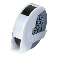 ダイモ ダイモグロッシーテープ9ミリ艶有 黒 DM0903B 1セット(10巻)