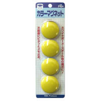 ベロス カラーマグネット 40mm 黄 4個入 IMC-404YE 1セット(15パック)