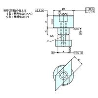 ナベヤ ロケートシリンダー(位置決めストッパー) LS1015S 1セット(2個)（直送品）