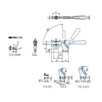ナベヤ トグルダウンクランプ112 112ー5 112-5 1セット(2個)（直送品）