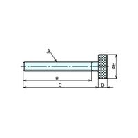 ナベヤ アジャストスクリュー AJS10070S 1セット(2個)（直送品）