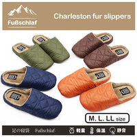 【スリッパ】オクムラ フースシュラフボア～足の寝袋 Ｍ ネイビー（直送品）