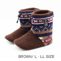 【スリッパ】オクムラ フースシュラフブーツ～足の寝袋 L ブラウン（直送品）