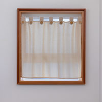 ユニベール カフェカーテン イスコ 1000×450mm   アイボリー 1枚（直送品）