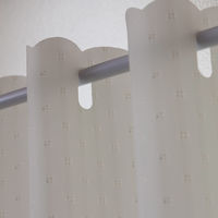 ユニベール カフェカーテン ハッスイプレーン 1450×750mm  アイボリー 1枚（直送品）