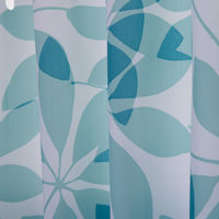 ユニベール カフェカーテン ハッスイプレーン 1450×750mm  ブルー 1枚（直送品）