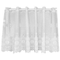 ユニベール 防炎クライフ 防炎カフェカーテン 1000×500mm ホワイト 1枚（直送品）