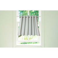 ユニベール 防炎遮光カフェカーテン 1000×720mm  グレー 1枚（直送品）