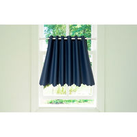 ユニベール 防炎遮光カフェカーテン 1000×450mm  ネイビー 1枚（直送品）