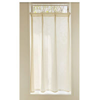 ユニベール コトン 小窓用タックカーテン 600×1100mm  ベージュ 1枚（直送品）