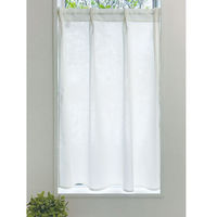 ユニベール コトン 小窓用タックカーテン 600×700mm  ホワイト 1枚（直送品）