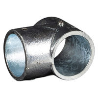 グリーンクロス 単管用ジョイント金具 Kタイプ 貫通T継ぎ KJ-2T 1個（直送品）