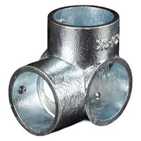 グリーンクロス 単管用ジョイント金具 Kタイプ 中間コーナーK継ぎ KJ-3K 1個（直送品）