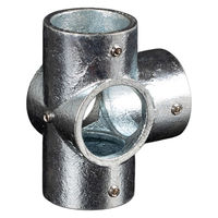 グリーンクロス 単管用ジョイント金具 Kタイプ クロスT継ぎ KJ-4Y 1個（直送品）