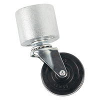 グリーンクロス 単管用ジョイント金具 Kタイプ 小キャスター付き カップ型 KSC-1C-C65 1個（直送品）