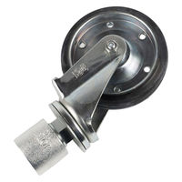 グリーンクロス 単管用ジョイント金具 Sタイプ 大キャスター付き カップ型 S-14-1C-150 1個（直送品）