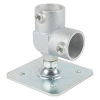 グリーンクロス 単管用ジョイント金具 Sタイプ 水平調整 重量用スクエア エルボ型 S-15-2L-2000B-T 1個（直送品）