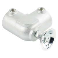 グリーンクロス 単管用ジョイント金具 Sタイプ 水平調整 ラウンド エルボ型 S-15-2L-500-T 1個（直送品）