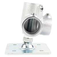 グリーンクロス 単管用ジョイント金具 Sタイプ 水平調整 重量用スクエア コーナー型 S-15-3Y-2000B 1個（直送品）