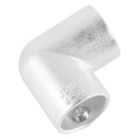 グリーンクロス 単管用ジョイント金具 Sタイプ L継ぎ エルボ S-4-2L-90 1個（直送品）