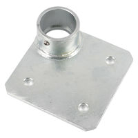 グリーンクロス 単管用ジョイント金具 Zタイプ 重量用スクエア型ベース 偏心中央 Z-15-1CB 1個（直送品）