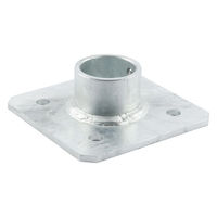 グリーンクロス 単管用ジョイント金具 Zタイプ 重量用スクエア型ベース 中央 Z-15-1B 1個（直送品）