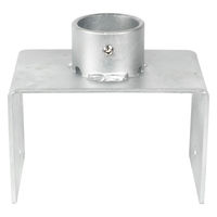 グリーンクロス 単管用ジョイント金具 Zタイプ 単管支柱ベース 150ミリ幅 Z-21-150W 1個（直送品）