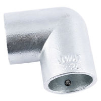 グリーンクロス 単管用ジョイント金具 Zタイプ L継ぎ エルボ Z-4-2L 1個（直送品）