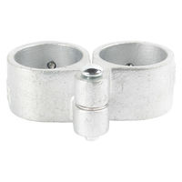 グリーンクロス 単管用ジョイント金具 Zタイプ 扉用蝶番 薄 Z-T-2H 1個（直送品）