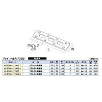 フジテックジャパン ジョイント金具 F25型 F25ー10 黒 20個入 DIY・棚 1100100016369 1箱(20個入)（直送品）