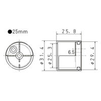 フジテックジャパン ワンタッチパイプサポート 25mm 20個入 1100100016579 1箱(20個入)（直送品）