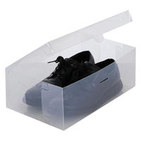 LIV PLUS ベストコ シューズボックス フルオープン メンズ 2個 クリア ゼーエン ND-2802 1個（直送品）