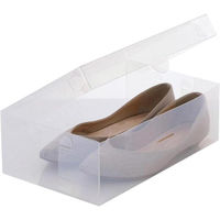 LIV PLUS ベストコ シューズボックス フルオープン レディース 4個 クリア ゼーエン ND-2811 1個（直送品）