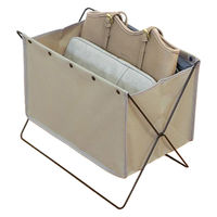 LIV PLUS ベストコ 荷物置き ボックス型 S 折りたたみ 収納 グレージュ フロアーラック ND-3582 1個（直送品）